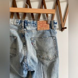 Levi’s 505-0217 1970-1980 vintage retro ripped light wash jeans